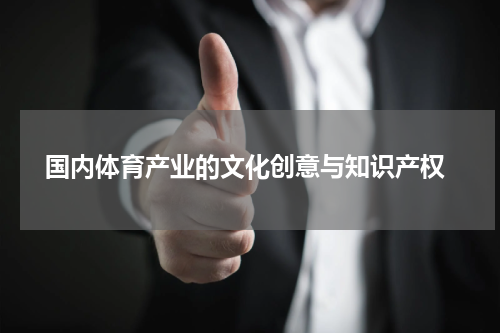  国内体育产业的文化创意与知识产权