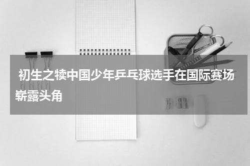  初生之犊中国少年乒乓球选手在国际赛场崭露头角