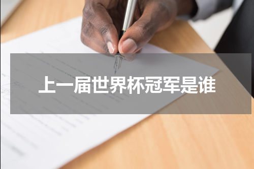 上一届世界杯冠军是谁
